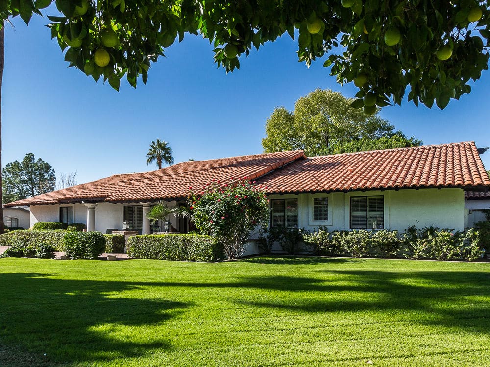 house with a tile roof